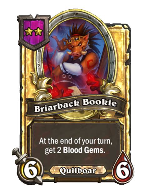 hearthstone bookies|Briarback Bookie .